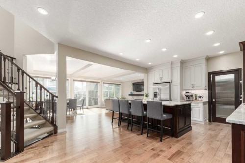 84 Aspen Summit Circle Sw, Calgary, AB - Indoor Photo Showing Kitchen With Upgraded Kitchen