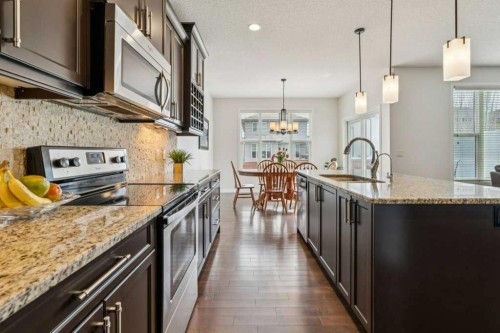 1173 Brightoncrest Common Se, Calgary, AB - Indoor Photo Showing Kitchen With Upgraded Kitchen