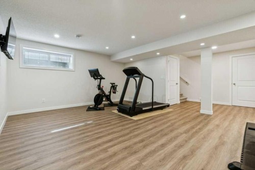 1173 Brightoncrest Common Se, Calgary, AB - Indoor Photo Showing Gym Room