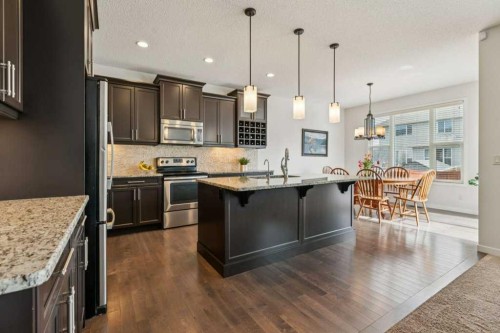 1173 Brightoncrest Common Se, Calgary, AB - Indoor Photo Showing Kitchen With Upgraded Kitchen