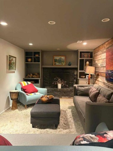 29 Windermere Road Sw, Calgary, AB - Indoor Photo Showing Living Room With Fireplace