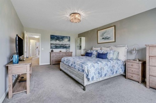 55 Sage Bluff Green Nw, Calgary, AB - Indoor Photo Showing Bedroom