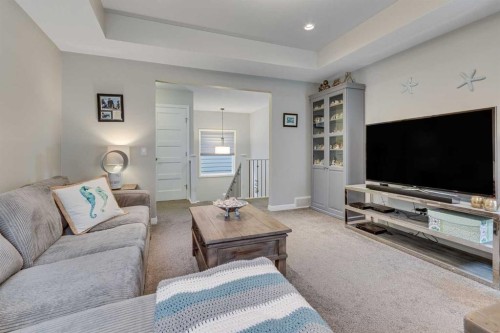 55 Sage Bluff Green Nw, Calgary, AB - Indoor Photo Showing Living Room