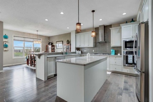 55 Sage Bluff Green Nw, Calgary, AB - Indoor Photo Showing Kitchen With Upgraded Kitchen