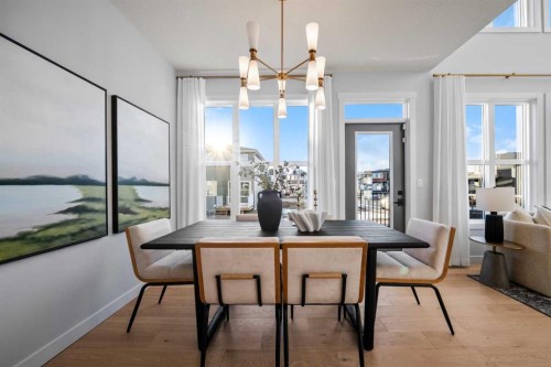 45 Wolf Hollow Common Se, Calgary, AB - Indoor Photo Showing Dining Room