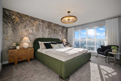 45 Wolf Hollow Common Se, Calgary, AB - Indoor Photo Showing Bedroom