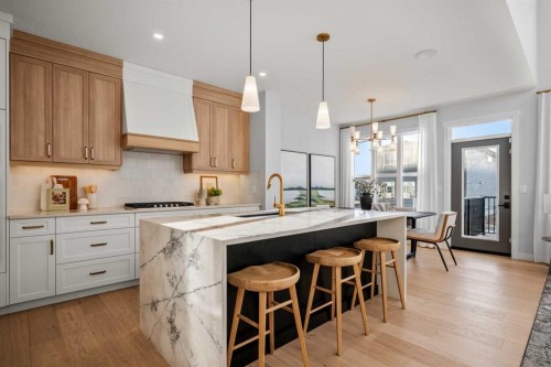 45 Wolf Hollow Common Se, Calgary, AB - Indoor Photo Showing Kitchen With Upgraded Kitchen