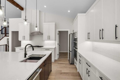 43 Viceroy Crescent, Olds, AB - Indoor Photo Showing Kitchen With Upgraded Kitchen