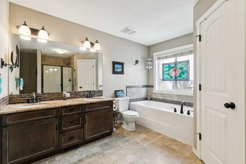 23 Kingston View Se, Airdrie, AB - Indoor Photo Showing Bathroom