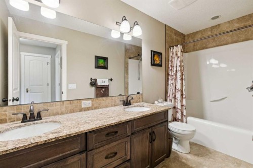 23 Kingston View Se, Airdrie, AB - Indoor Photo Showing Bathroom
