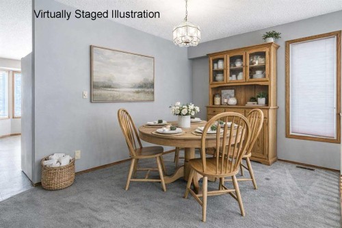 104 Macewan Meadow Way Nw, Calgary, AB - Indoor Photo Showing Dining Room