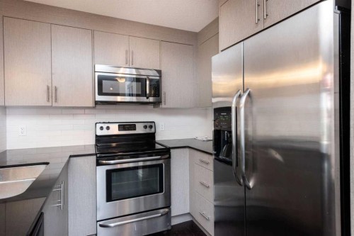 2203-240 Skyview Ranch Road Ne, Calgary, AB - Indoor Photo Showing Kitchen