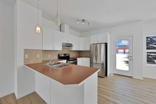 3503-111 Tarawood Lane Ne, Calgary, AB - Indoor Photo Showing Kitchen With Double Sink With Upgraded Kitchen