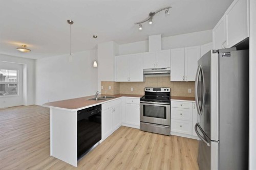 3503-111 Tarawood Lane Ne, Calgary, AB - Indoor Photo Showing Kitchen With Double Sink