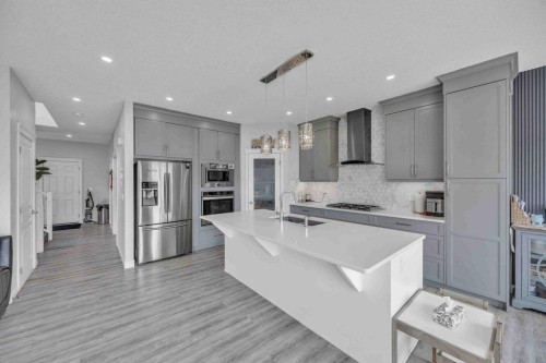 184 Cornerbrook Common Ne, Calgary, AB - Indoor Photo Showing Kitchen With Upgraded Kitchen