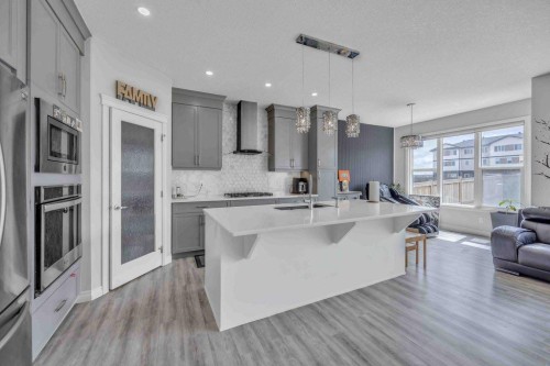 184 Cornerbrook Common Ne, Calgary, AB - Indoor Photo Showing Kitchen With Upgraded Kitchen