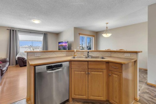 46 Covewood Circle Ne, Calgary, AB - Indoor Photo Showing Kitchen With Double Sink