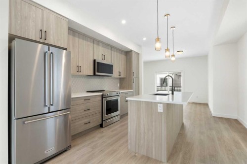 116-2231 81St Street Sw, Calgary, AB - Indoor Photo Showing Kitchen With Upgraded Kitchen