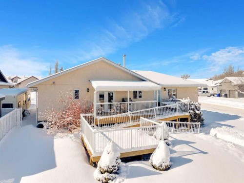 10 Park Lane, Olds, AB - Outdoor With Deck Patio Veranda