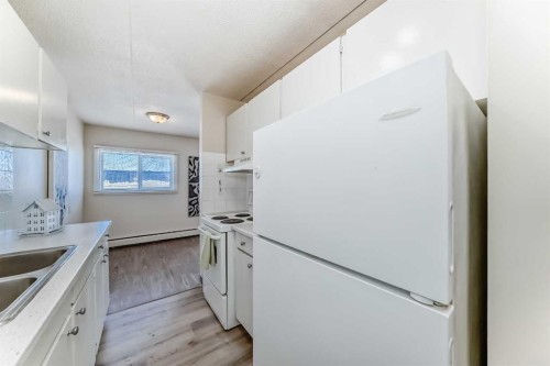 402-319 2 Avenue, Strathmore, AB - Indoor Photo Showing Kitchen With Double Sink