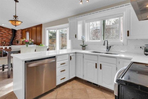 111 Edforth Place Nw, Calgary, AB - Indoor Photo Showing Kitchen With Double Sink