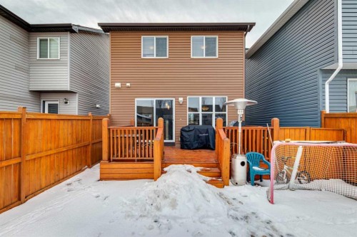 77 New Brighton Heights Se, Calgary, AB - Outdoor With Deck Patio Veranda With Exterior
