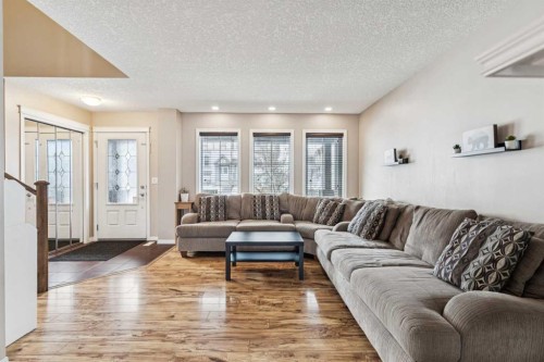 77 New Brighton Heights Se, Calgary, AB - Indoor Photo Showing Living Room
