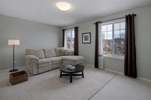 136 Chaparral Valley Terrace Se, Calgary, AB - Indoor Photo Showing Living Room