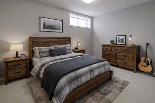 136 Chaparral Valley Terrace Se, Calgary, AB - Indoor Photo Showing Bedroom
