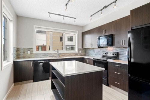 102 Walden Circle Se, Calgary, AB - Indoor Photo Showing Kitchen With Upgraded Kitchen