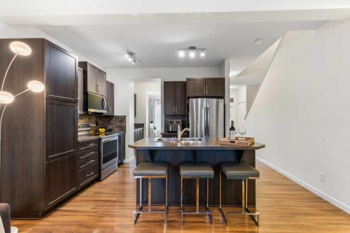 1303 New Brighton Park Se, Calgary, AB - Indoor Photo Showing Kitchen