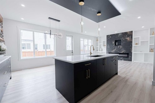 137 Saddlecrest Circle Ne, Calgary, AB - Indoor Photo Showing Kitchen With Upgraded Kitchen