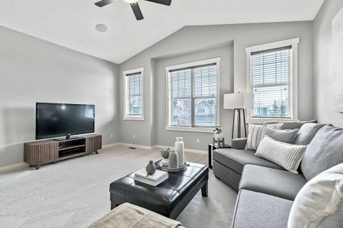 87 Chaparral Grove Se, Calgary, AB - Indoor Photo Showing Living Room
