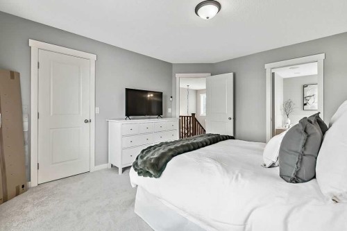 87 Chaparral Grove Se, Calgary, AB - Indoor Photo Showing Bedroom