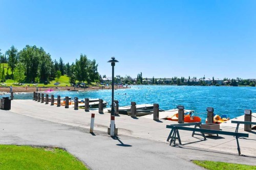 87 Chaparral Grove Se, Calgary, AB - Outdoor With Body Of Water With In Ground Pool With View
