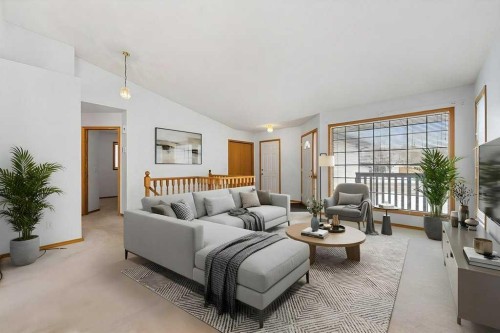 9119 Scurfield Drive Nw, Calgary, AB - Indoor Photo Showing Living Room