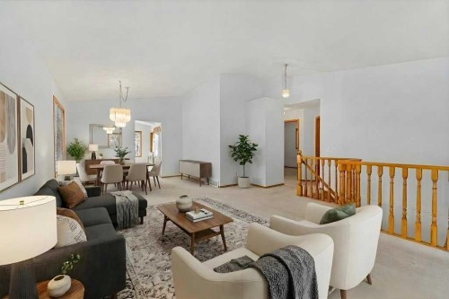 9119 Scurfield Drive Nw, Calgary, AB - Indoor Photo Showing Living Room