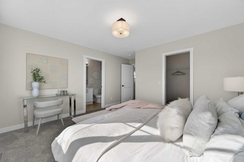 420 Lewiston Landing Ne, Calgary, AB - Indoor Photo Showing Bedroom
