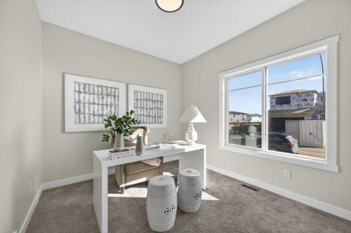 420 Lewiston Landing Ne, Calgary, AB - Indoor Photo Showing Office