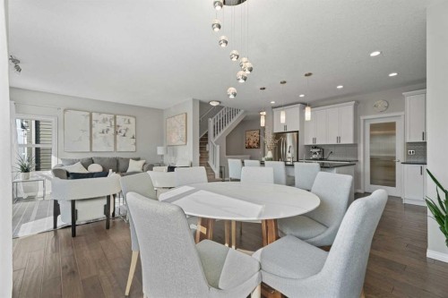 11 Mount Rae Heights, Okotoks, AB - Indoor Photo Showing Dining Room