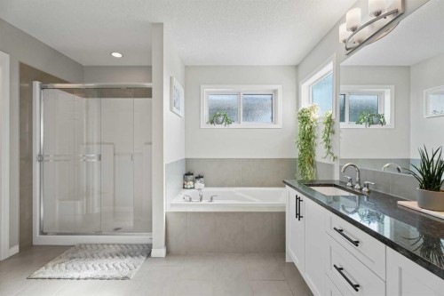 11 Mount Rae Heights, Okotoks, AB - Indoor Photo Showing Bathroom