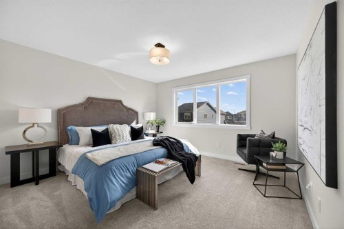 473 Lewiston Landing Ne, Calgary, AB - Indoor Photo Showing Bedroom