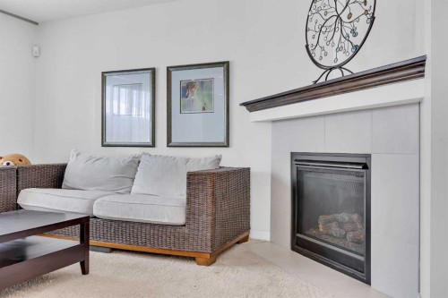 245 Skyview Ranch Way Ne, Calgary, AB - Indoor Photo Showing Living Room With Fireplace