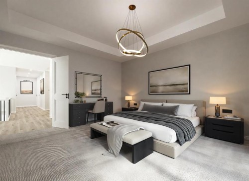 14 Bridges Way, Langdon, AB - Indoor Photo Showing Bedroom