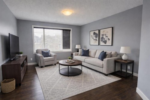 1580 New Brighton Drive Se, Calgary, AB - Indoor Photo Showing Living Room