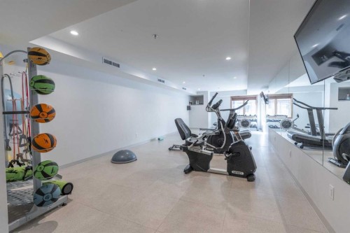 103-905 Spring Creek Drive, Canmore, AB - Indoor Photo Showing Gym Room
