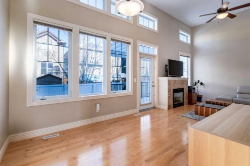 37 Royal Oak Plaza Nw, Calgary, AB - Indoor With Fireplace