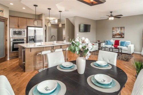 105 Aspen Stone Road Sw, Calgary, AB - Indoor Photo Showing Dining Room