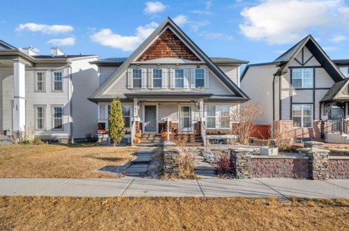 207 Elgin Meadows Gardens Se, Calgary, AB - Outdoor With Deck Patio Veranda With Facade