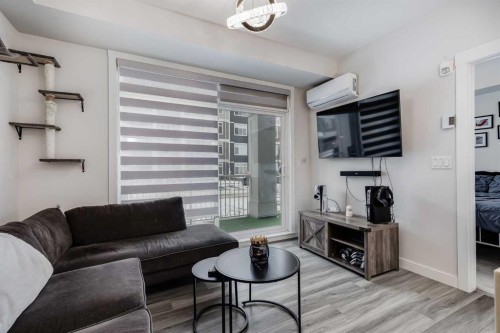 102-500 Auburn Meadows Common Se, Calgary, AB - Indoor Photo Showing Living Room